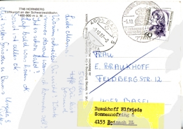 Hornberg - D 1987 95 001 ●